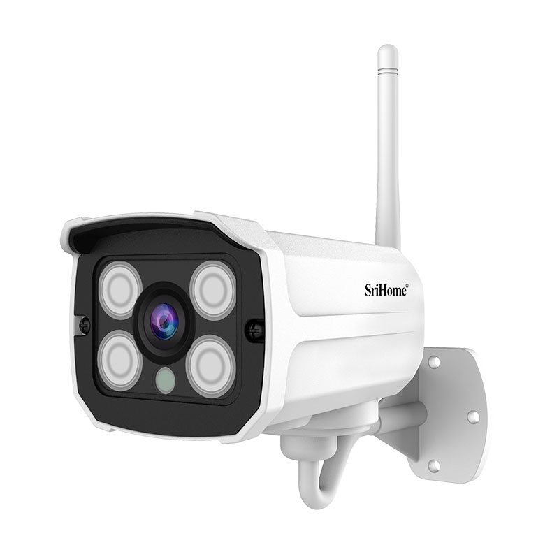 Caméra Surveillance WiFi Intérieur SriHome Caméra IP HD 1080P Caméra Bébé Grand Angle Microphone et Haut-Parleur Intégrés avec Vision Nocturne Détection de Mouvement 