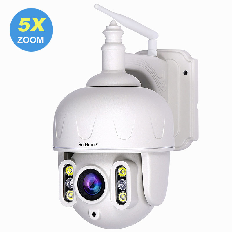 Srihome WIFI IP Kamera WLAN Webcam Überwachungskamera Nachtsicht HD 1296P Camera 
